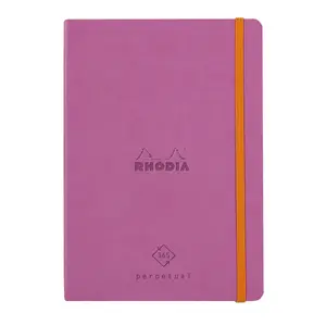 Cuaderno de papel marfil con esquinas microperforadas y goma elástica Rhodia Perpetual image-0