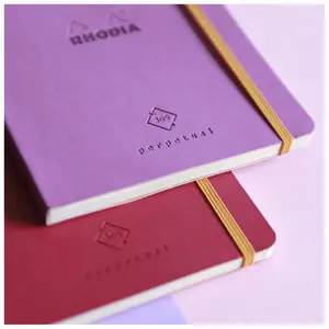 Cuaderno de papel marfil con esquinas microperforadas y goma elástica Rhodia Perpetual image-6
