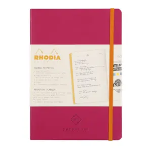 Quaderno di carta avorio con angoli microperforati e elastico Rhodia Perpetual image-1