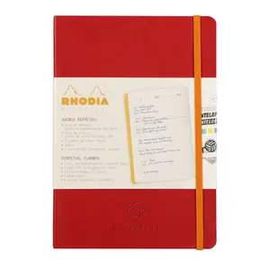 Quaderno di carta avorio con angoli microperforati e elastico Rhodia Perpetual image-1