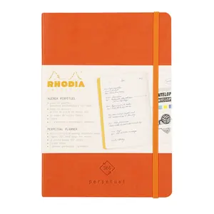 Cuaderno de papel marfil con esquinas microperforadas y goma elástica Rhodia Perpetual image-2