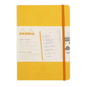 Ivory papírový blok s mikroperforovanými rohy a gumou Rhodia Perpetual image-1