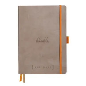 Weiches Notizbuch 240 Seiten A5 kariert mit weißem Papier Rhodia goalbook image-0