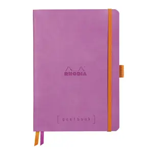 Weiches Notizbuch 240 Seiten A5 kariert mit weißem Papier Rhodia goalbook image-0