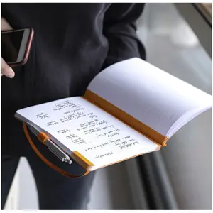Mikroperforerede papirblokke med elastik + pen Rhodia Meeting image-5