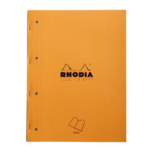 118015c-bloc-notes-rilegato-a4-da-80-fogli-seyes-microperforato-a-4-fori-rhodia-side-arancia-22-3x29-7-cm
