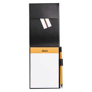 Porte-bloc avec porte-crayon + bloc N°13 petits carreaux 5x5 Rhodia image-1