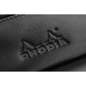Astuccio piatto in vera pelle Rhodia image-4