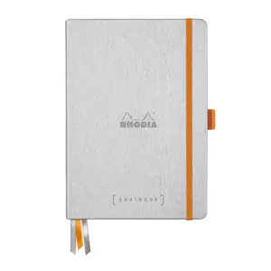 Quaderno rilegato 240 pagine con carta bianca rigida Rhodia goalbook Creation image-0