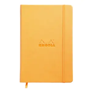 Quaderno A5 192 pagine carta avorio con chiusura elastica Rhodia image-0