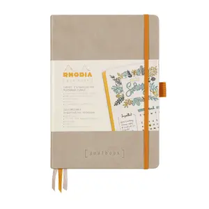 Cuaderno encuadernado de 240 páginas con papel marfil rígido Rhodia goalbook Creation image-1
