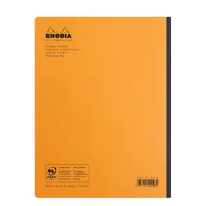 Ikke mikroperforeret notesbog 160 linjerede sider Rhodia Classic Composition image-1