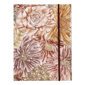 Mappen mit Gummiband, Soft-Touch-Oberfläche, Blumenmuster Rhodia Botanique image-0