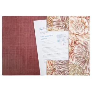 Mappen mit Gummiband, Soft-Touch-Oberfläche, Blumenmuster Rhodia Botanique image-2