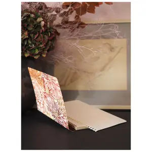 A5 Notizbuch mit versteckter Vollbindung, liniert, 120 Seiten, Softtouch-Cover mit Blumenmuster Rhodia orange Botanique image-2