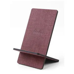 Synthetic leather phone holder with Amaranth pattern Rhodia Botanique image-0