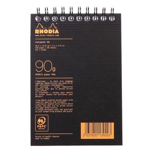 160 siders mikroperforeret, lille firkantet a6-notesblok med fuld indbinding Rhodia image-3