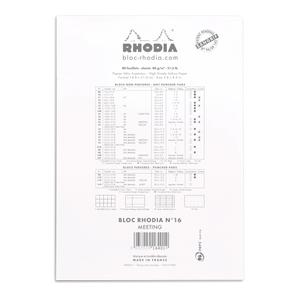 Stapled ink a5 80 detachable pre-printed sheets Rhodia N°16 image-2