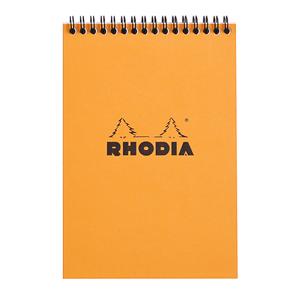 16500c-notizblock-mit-festem-einband-80-blatt-klein-kariert-mikroperforiert-rhodia-classic-orange-orange-14-8x21-cm