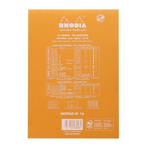 Stapled notepad dot 80 sheets Rhodia N°16 image-1
