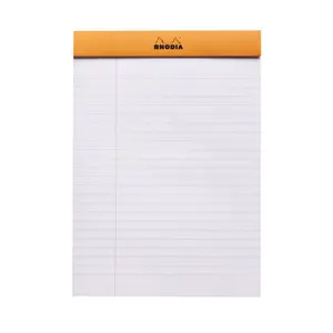 Bloc de notas grapado de 80 hojas rayadas con margen Rhodia N°16 image-2