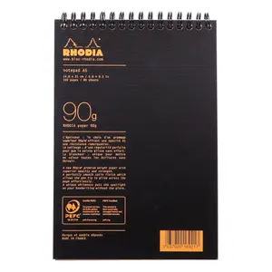 Zápisník s pevnou vazbou A5, 160 stran, linkovaný, mikroperforovaný Rhodia Rhodiactive image-3