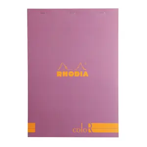 70 vel gelinieerd notitieblok met nietjes Rhodia N°18 image-0