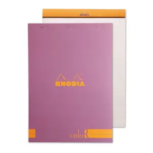 70 vel gelinieerd notitieblok met nietjes Rhodia N°18 image-1