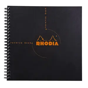 Blok notatnik z twardą okładką 160 stron w małe kratki Rhodia Classic image-0