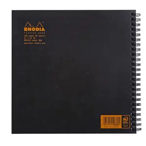 Blok notatnik z twardą okładką 160 stron w małe kratki Rhodia Classic image-1
