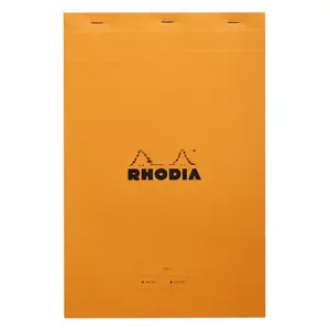Gehefteter Notizblock 80 vorgedruckte, abtrennbare Blätter Rhodia N°19 image-0