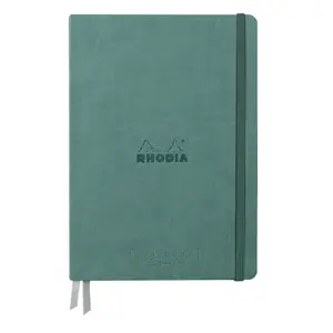 Bound notebook 100 pages with a hard elastic band Rhodia goalbook Creation image-0