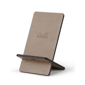 Steun smartphone van Italiaans kunstleer Rhodia Rhodia image-0