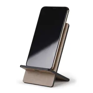 Steun smartphone van Italiaans kunstleer Rhodia Rhodia image-1