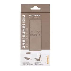 Steun smartphone van Italiaans kunstleer Rhodia Rhodia image-2
