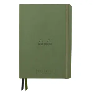 Afgedekt schrift van 160 pagina's met stevige elastiek Rhodia goalbook Creation image-0