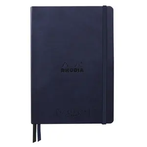 Quaderno rilegato 160 pagine con elastico rigido Rhodia goalbook Creation image-0