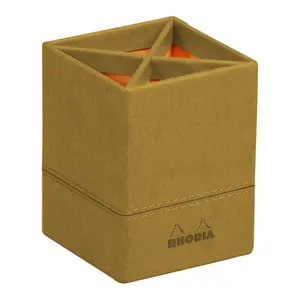 Stiftbehälter aus italienischem Kunstleder Rhodia image-0