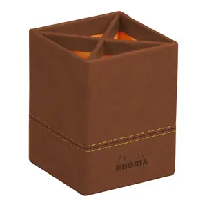 Pot à crayons simili cuir italien Rhodia image-0
