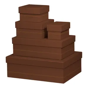 Italian faux leather nesting boxes Rhodia Rhodiarama (x5) image-0