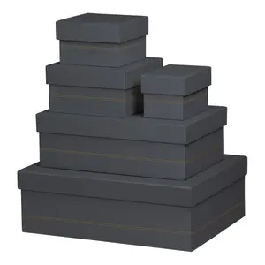 Italian faux leather nesting boxes Rhodia Rhodiarama (x5) image-0