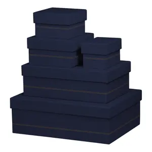 Italian faux leather nesting boxes Rhodia Rhodiarama (x5) image-0