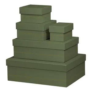 Italian faux leather nesting boxes Rhodia Rhodiarama (x5) image-0