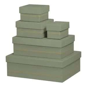 Italian faux leather nesting boxes Rhodia Rhodiarama (x5) image-0