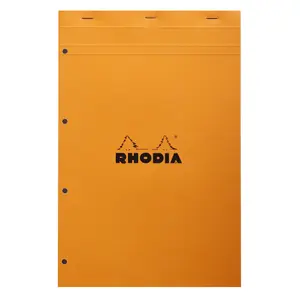 Notizblock geklammert kleinkariert 80 Blatt 4-fach gelocht Rhodia N°20 image-0