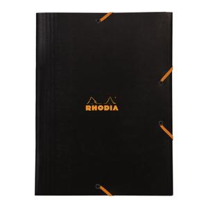 Classeur chemise à élastiques 3 rabats Rhodia