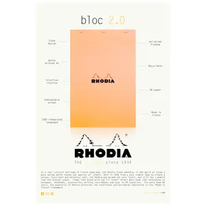 Bloc-notes affiche Rhodia ENG image-0