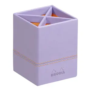 Pojemnik na długopisy z imitacji skóry włoskiej Rhodia image-0