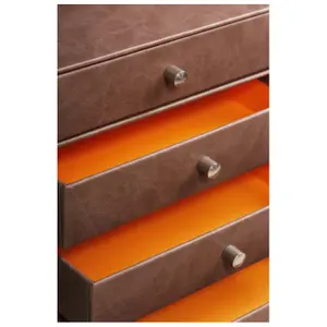 Opbergdoos met 4 lades van Italiaans kunstleer Rhodia Rhodia image-2