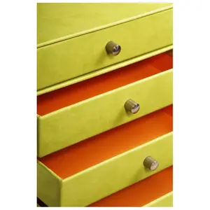 Opbergdoos met 4 lades van Italiaans kunstleer Rhodia Rhodia image-2